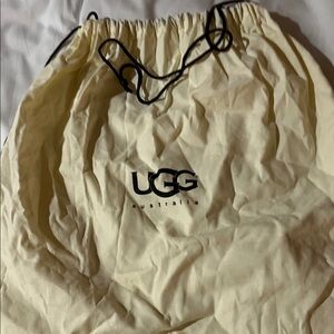 UGG Cream Drawstring Bag